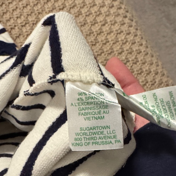 NWOT Lilly Pulitzer Striped Navy and White Popover Dress - Picture 5 of 7